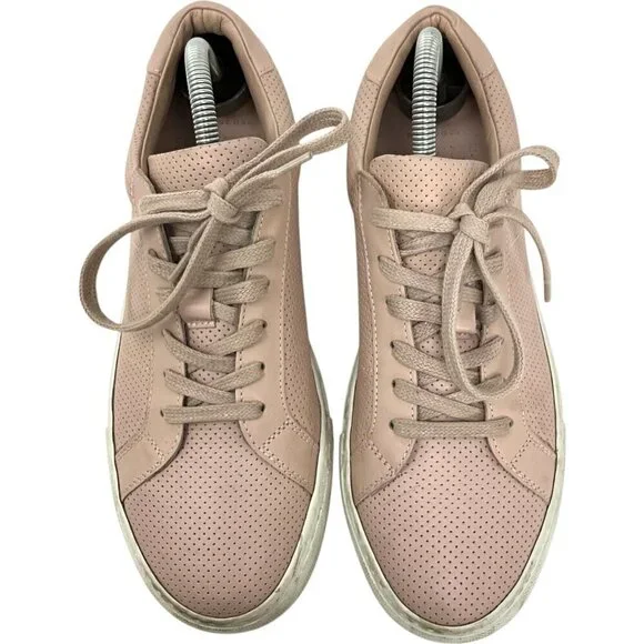 GREATS The Royale Sneakers Blush Pink Perforated EUR Size 40 US 9.5 Leather - Picture 6 of 9